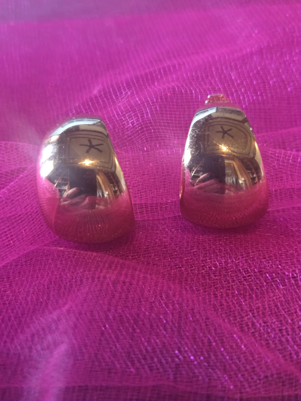 Monet Gold Dome Clip-On Earrings